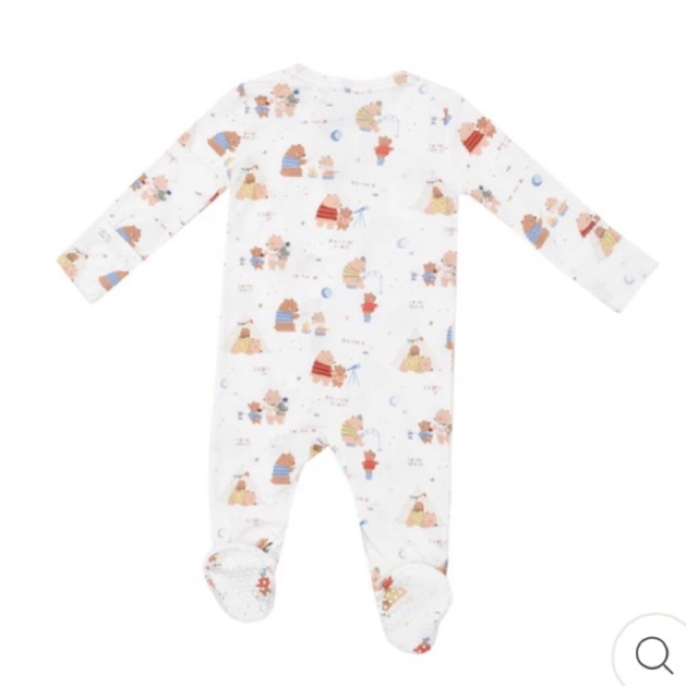 Angel Dear Camping Bear Adventures 2 way zipper footie